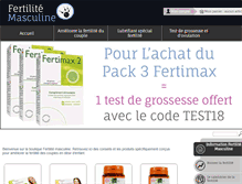Tablet Screenshot of fertilite-masculine.fr